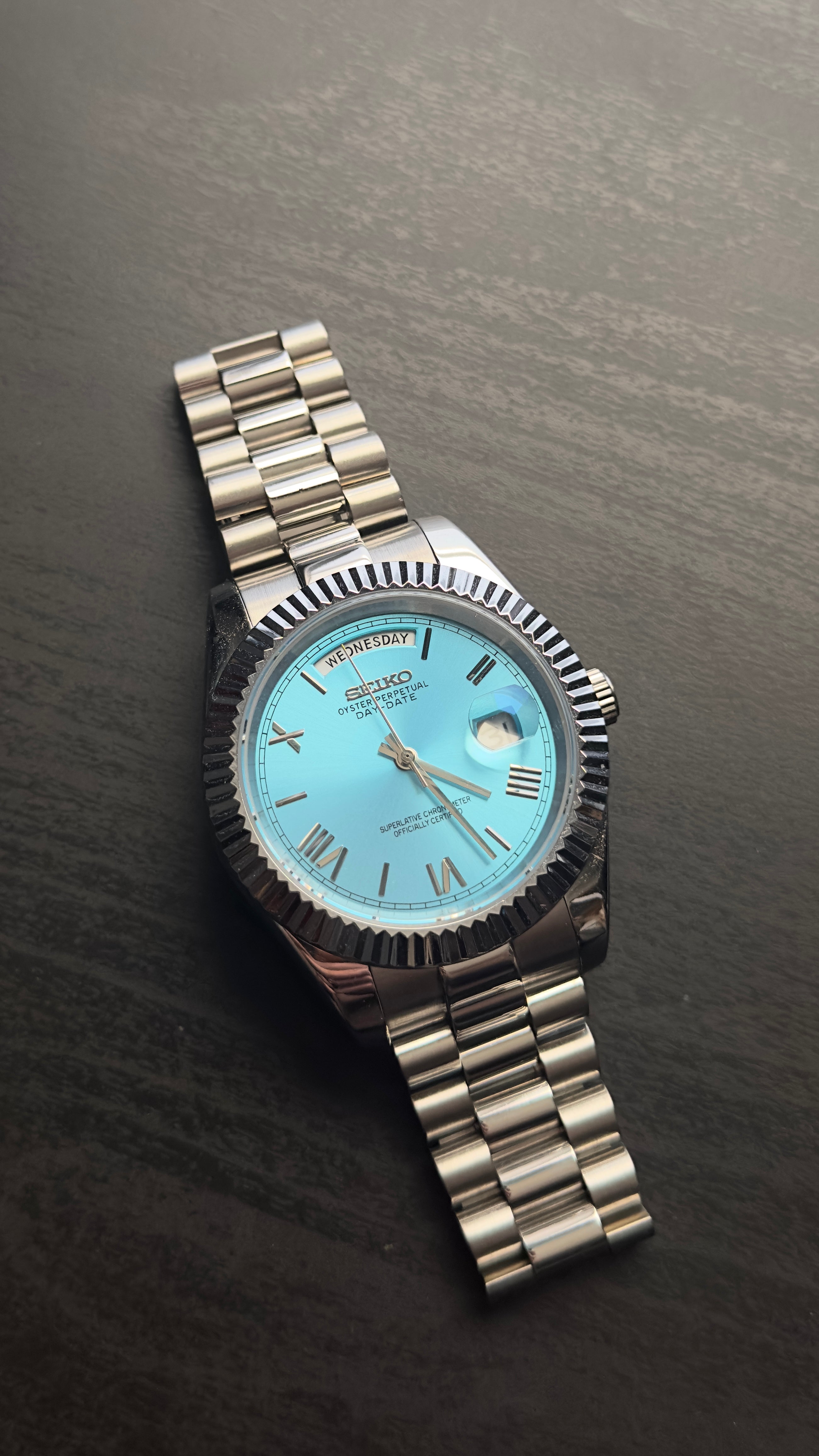 Seikojust | Daydate Sky Blue Roman
