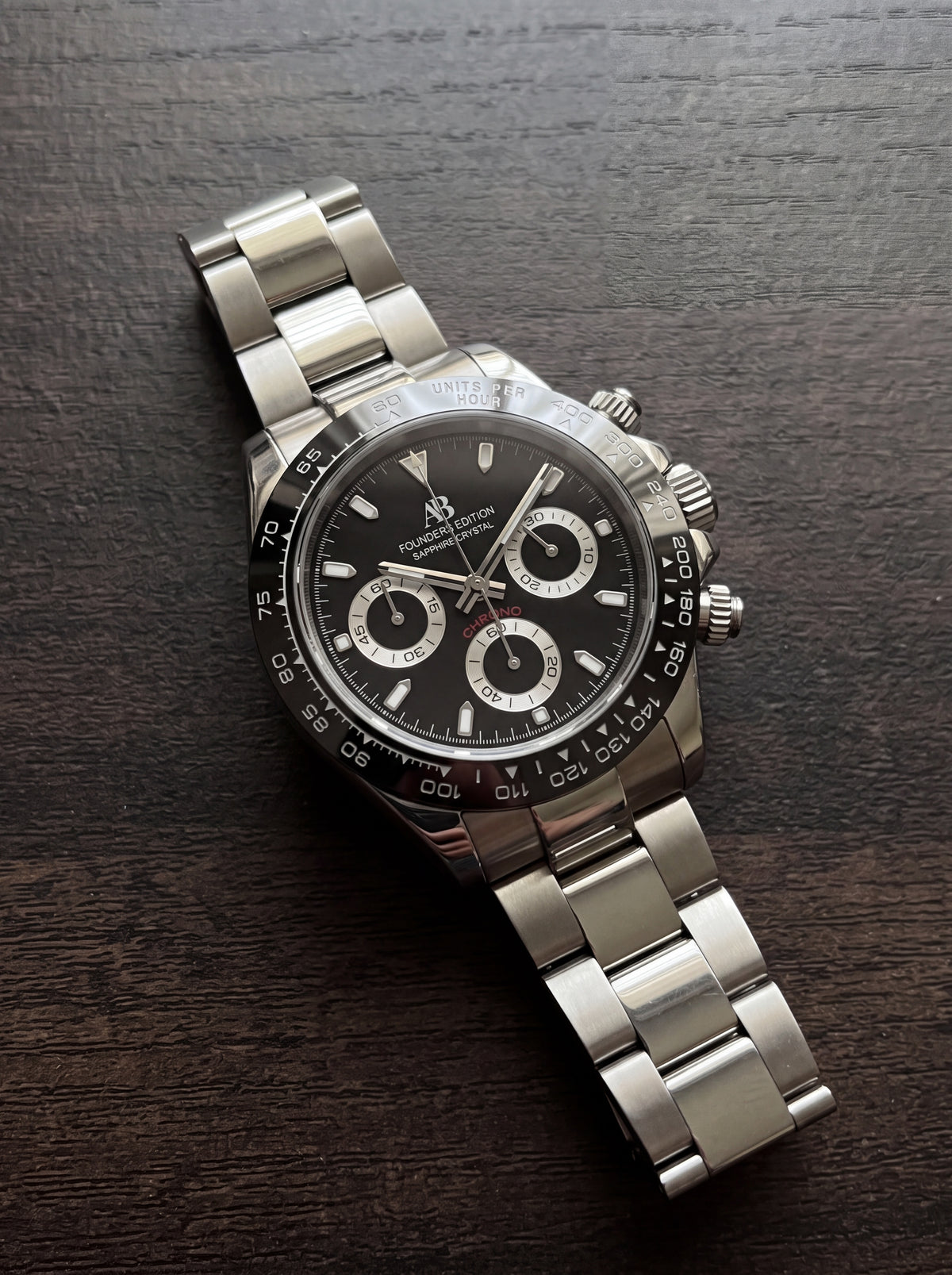 AB Chrono Black chronograph watch