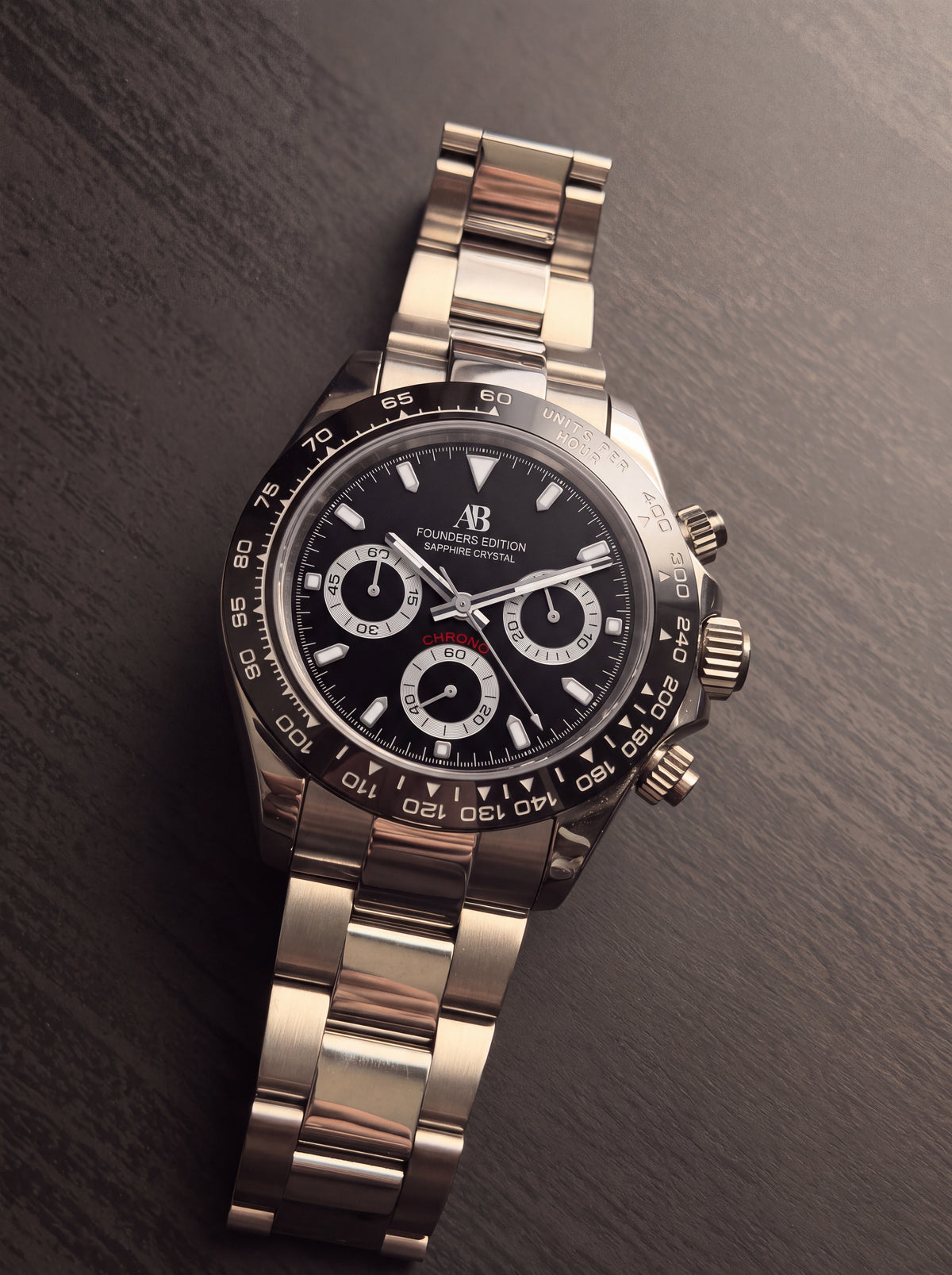 AB Chrono Black chronograph watch