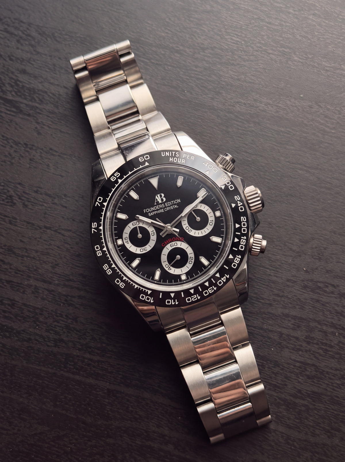 AB Chrono Black chronograph watch