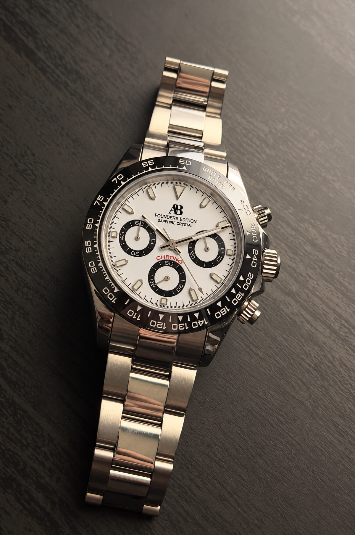 AB Chrono Panda chronograph watch
