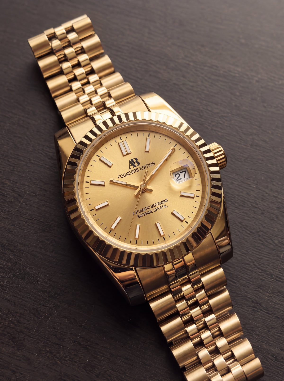 AB Classic Full Gold automatic watch