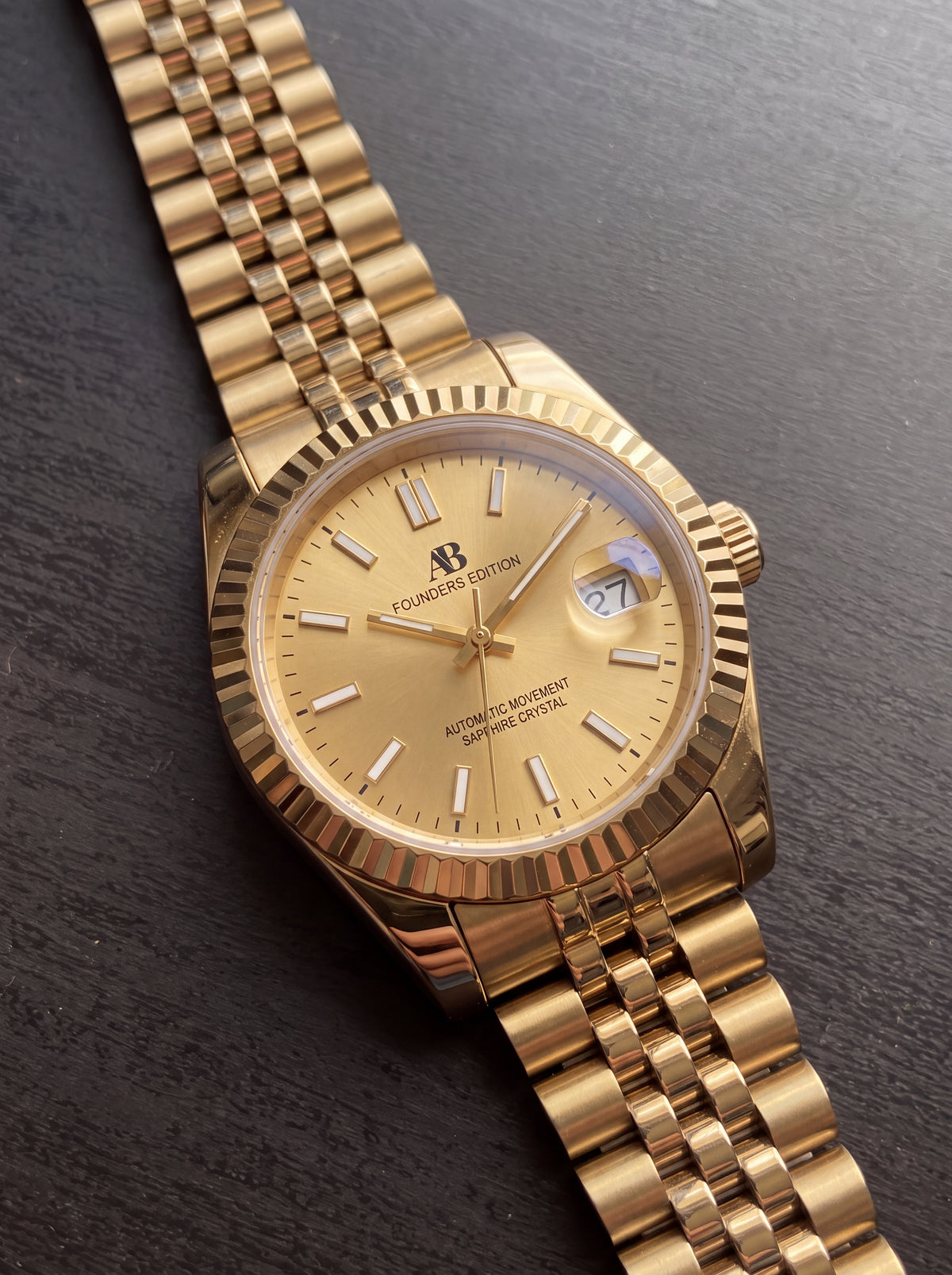 AB Classic Full Gold automatic watch