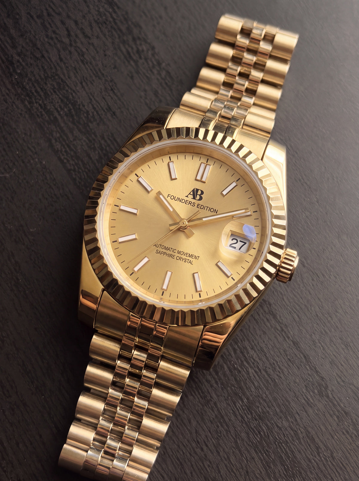 AB Classic Full Gold automatic watch
