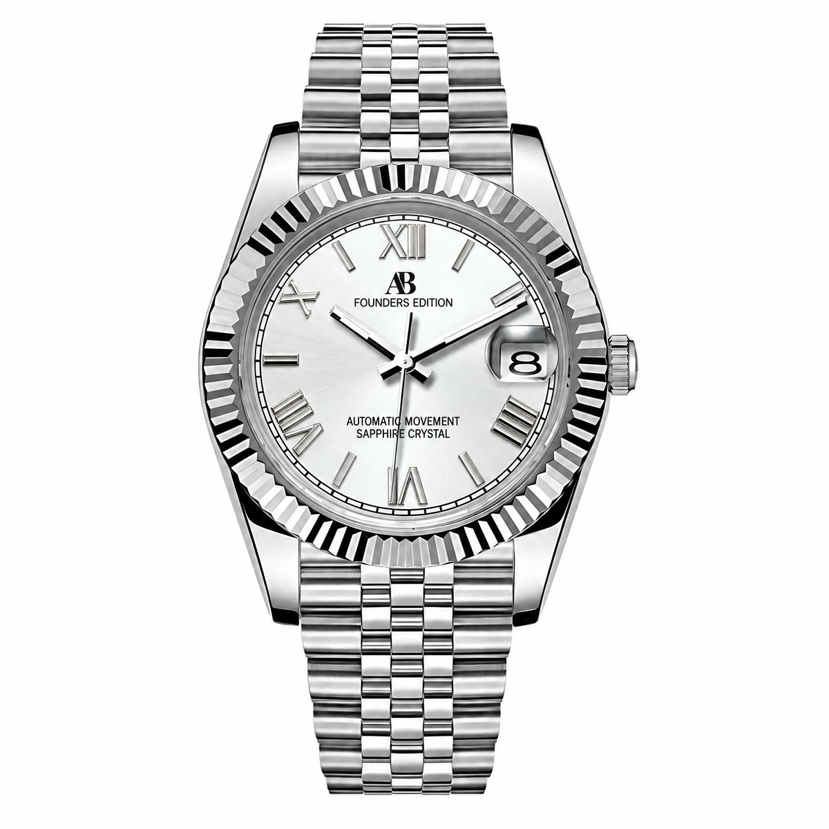 AB Classic Roman Silver automatic watch