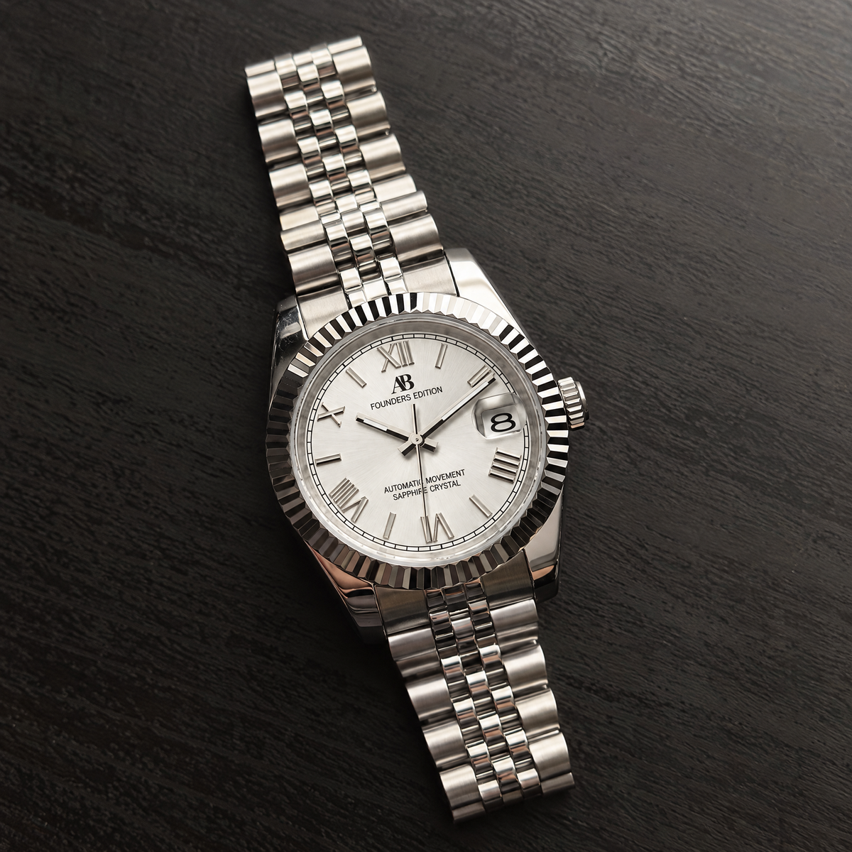 AB Classic Roman Silver automatic watch