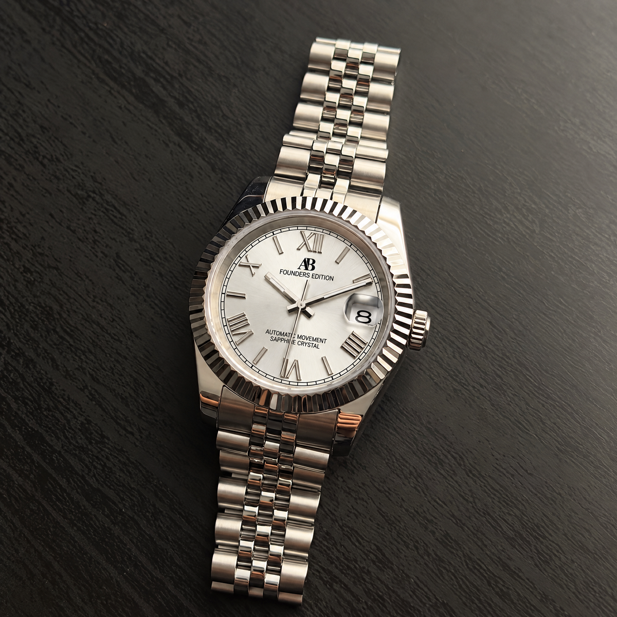 AB Classic Roman Silver automatic watch