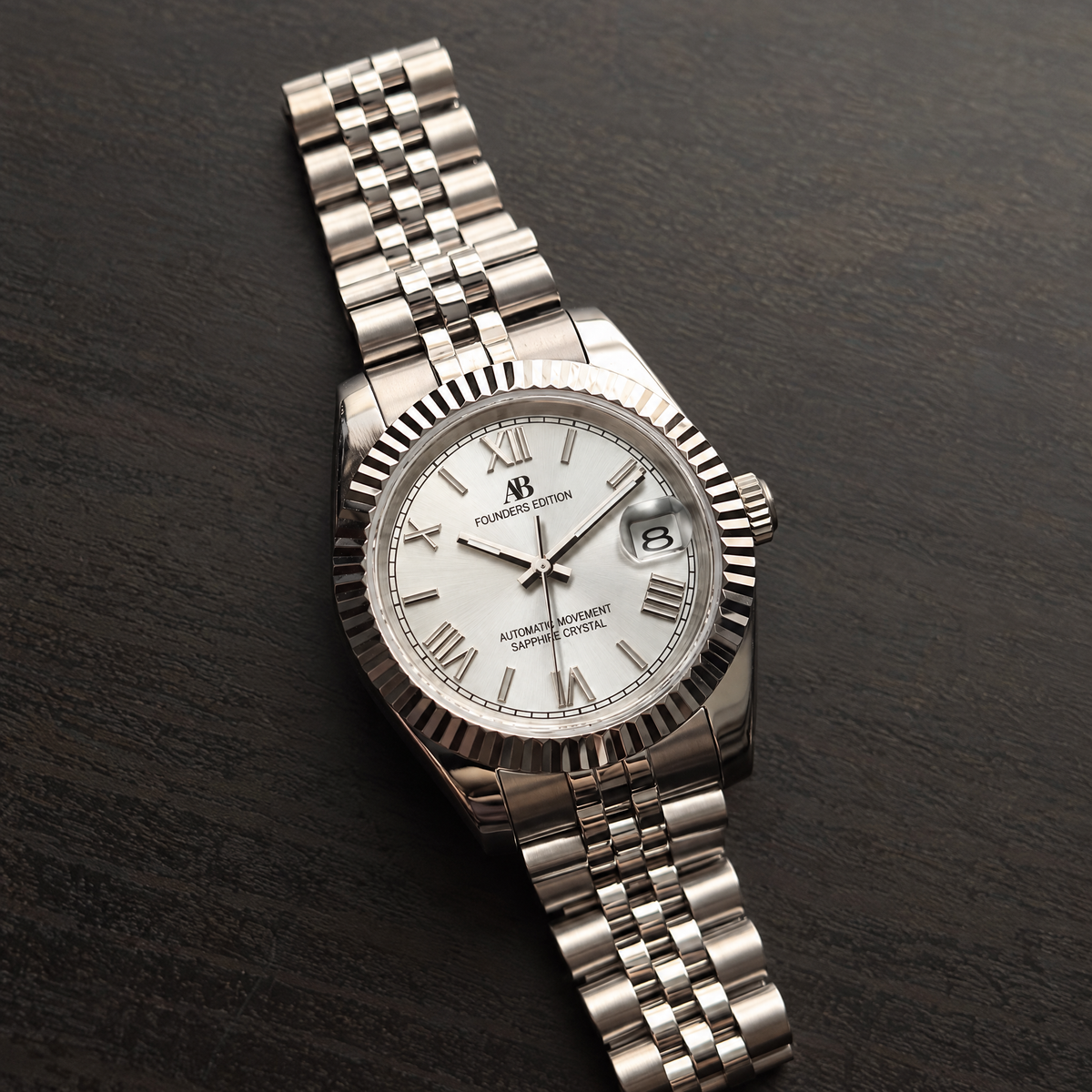 AB Classic Roman Silver automatic watch