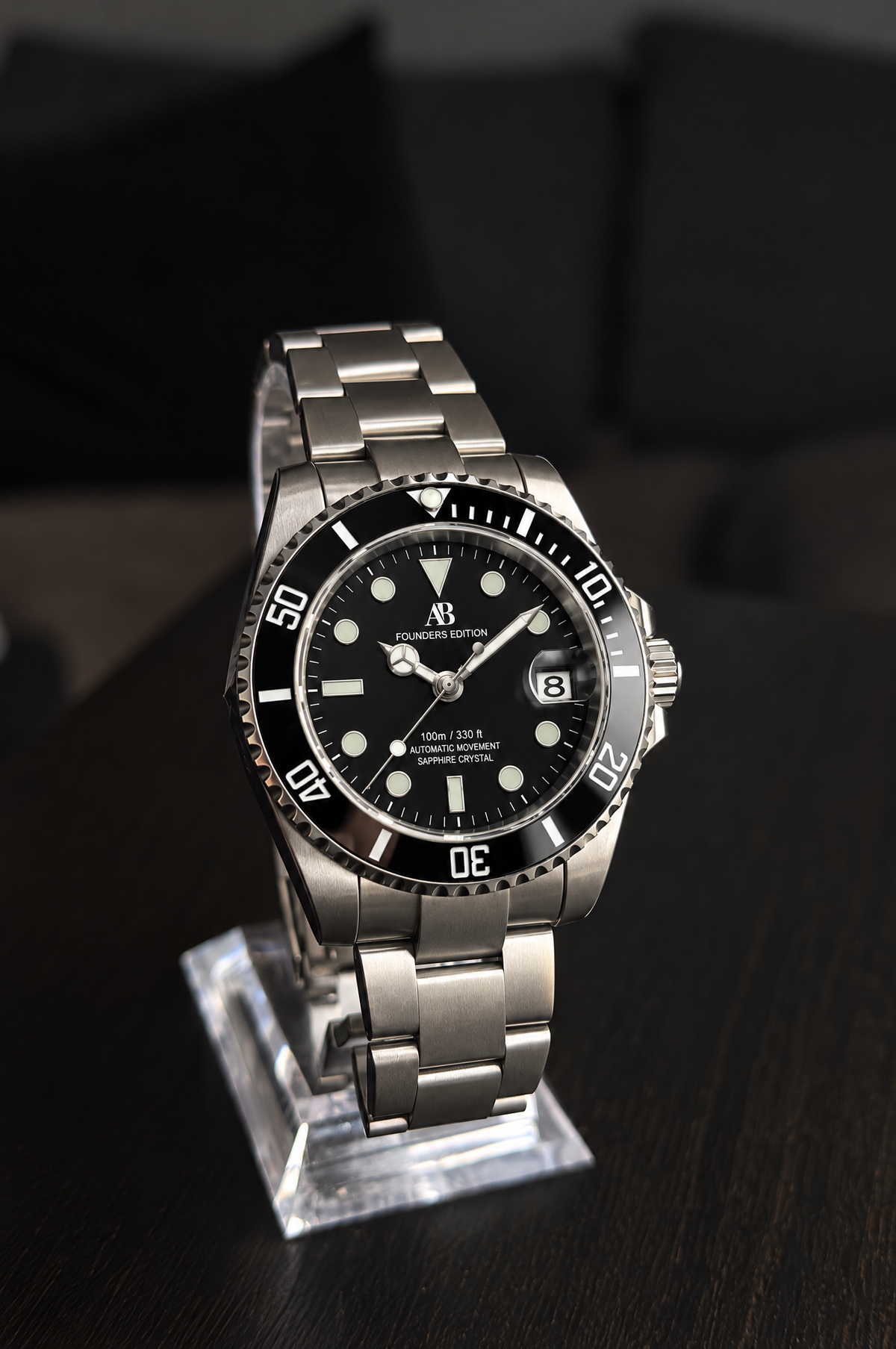 AB Diver Steel Black automatic watch
