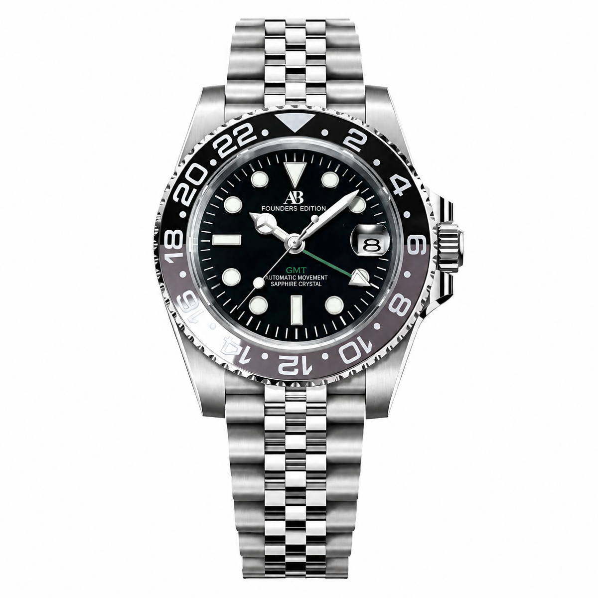 AB GMT Black Grey automatic watch