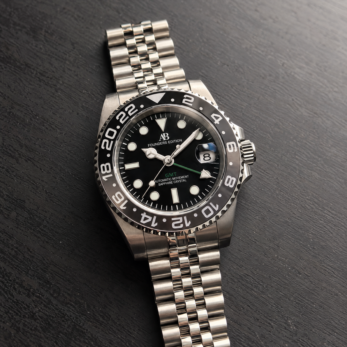 AB GMT Black Grey automatic watch