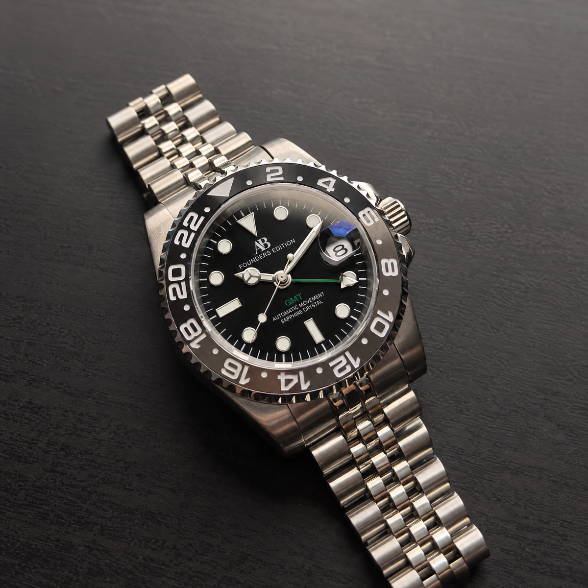AB GMT Black Grey automatic watch