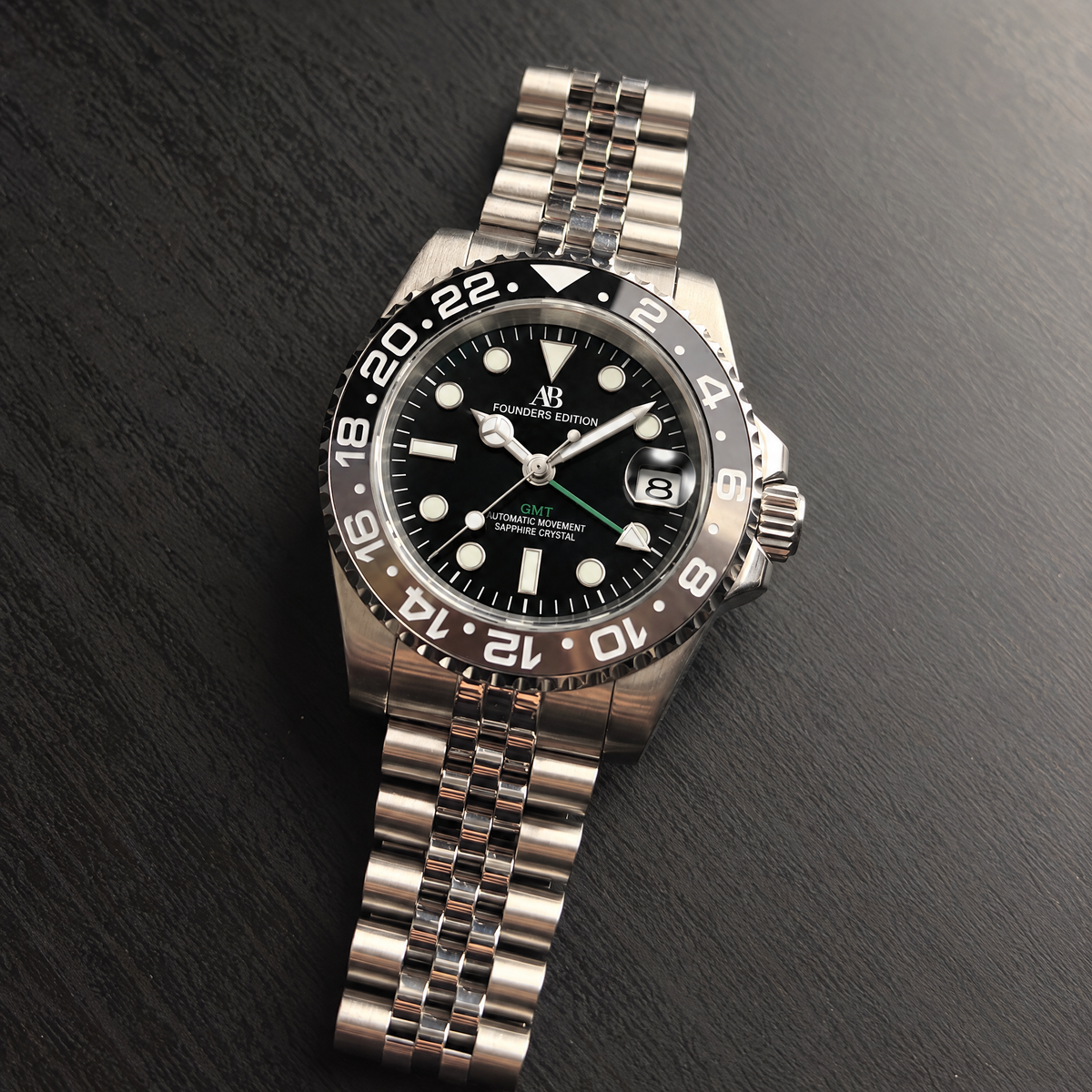 AB GMT Black Grey automatic watch