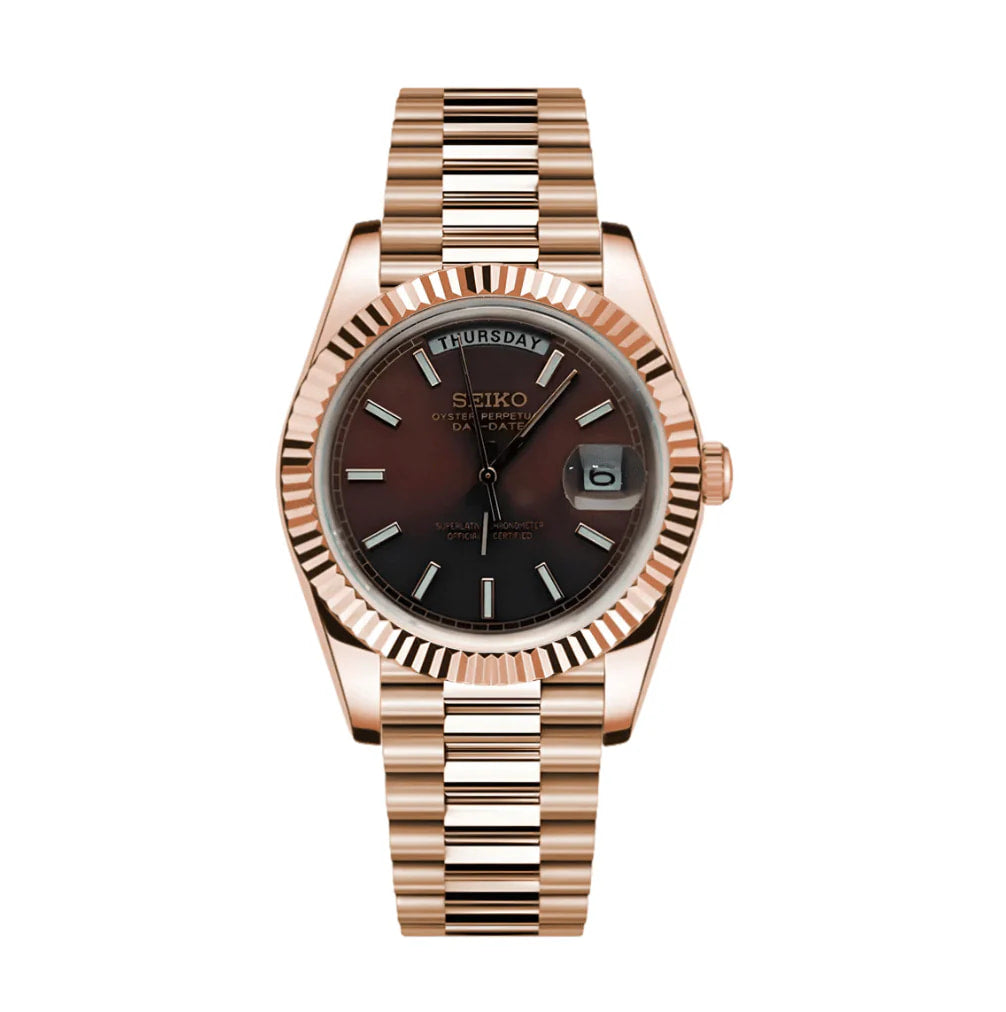 Seikojust | Daydate Rose Gold Chocolate