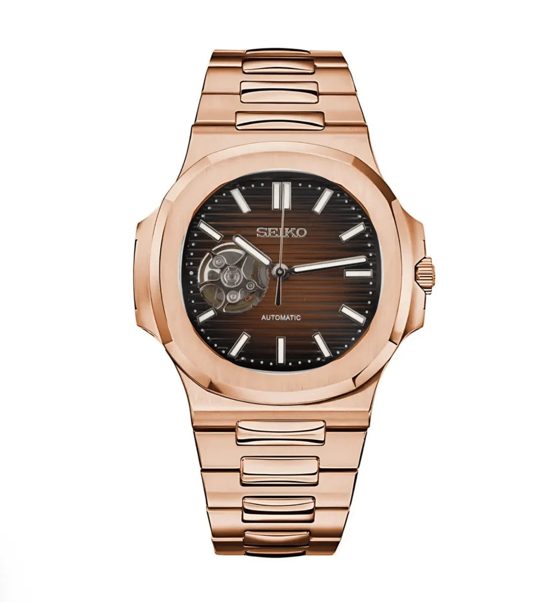 Nautiko | Rose Gold Chocolate Open Heart